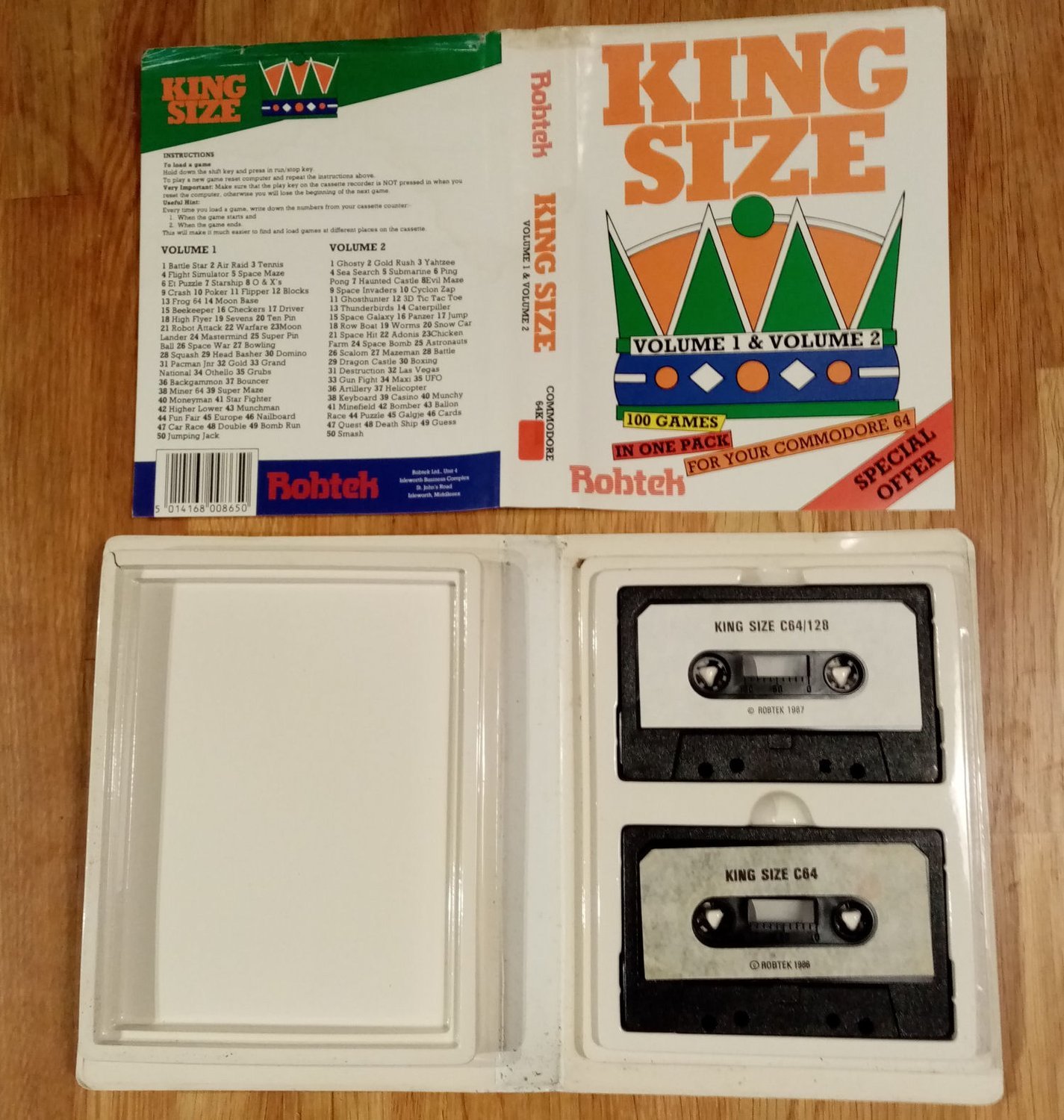 Cassettes (front)