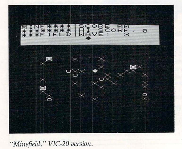 Screenshot of the VIC 20 version in the June 1983 issue of Compute! Magazine