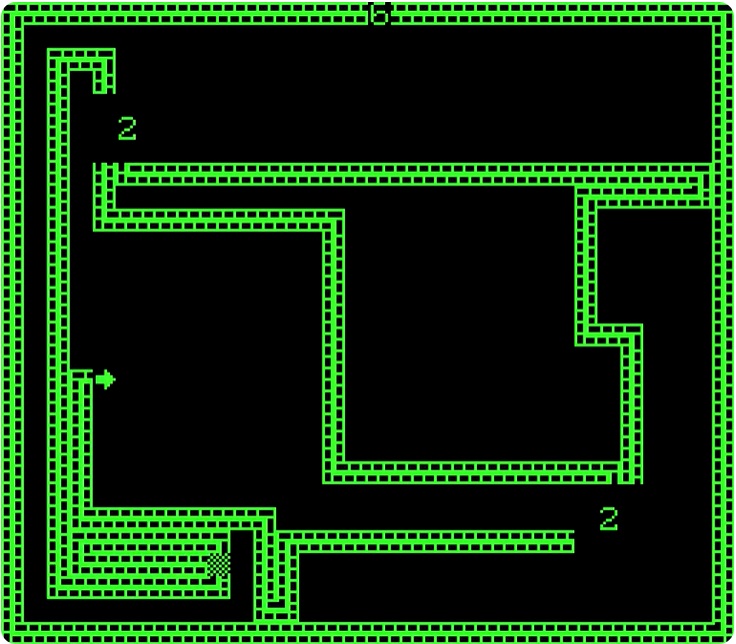 Round is lost by Player 2 (score is 2 rounds each)