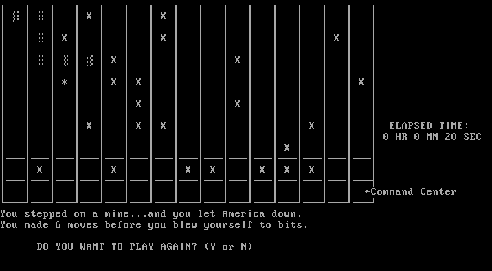 Miner VGA (DOS 1989) Game Play 