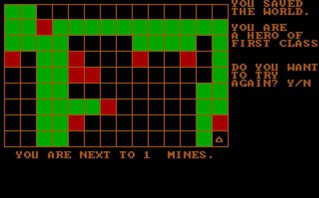 Miner VGA (DOS 1989) Game Play 